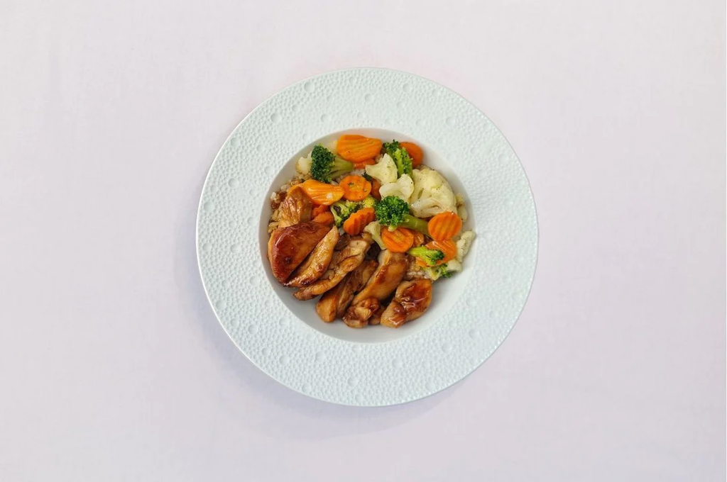 Chicken Teriyaki and Vegetables with White Rice - 12 Pack