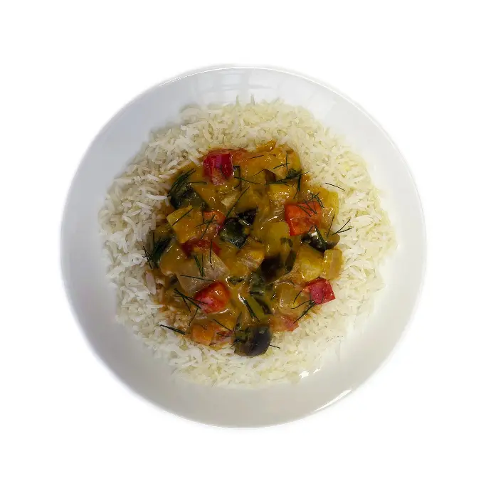 Vegetables in Curry Sauce with Basmati Rice - 12 Pack