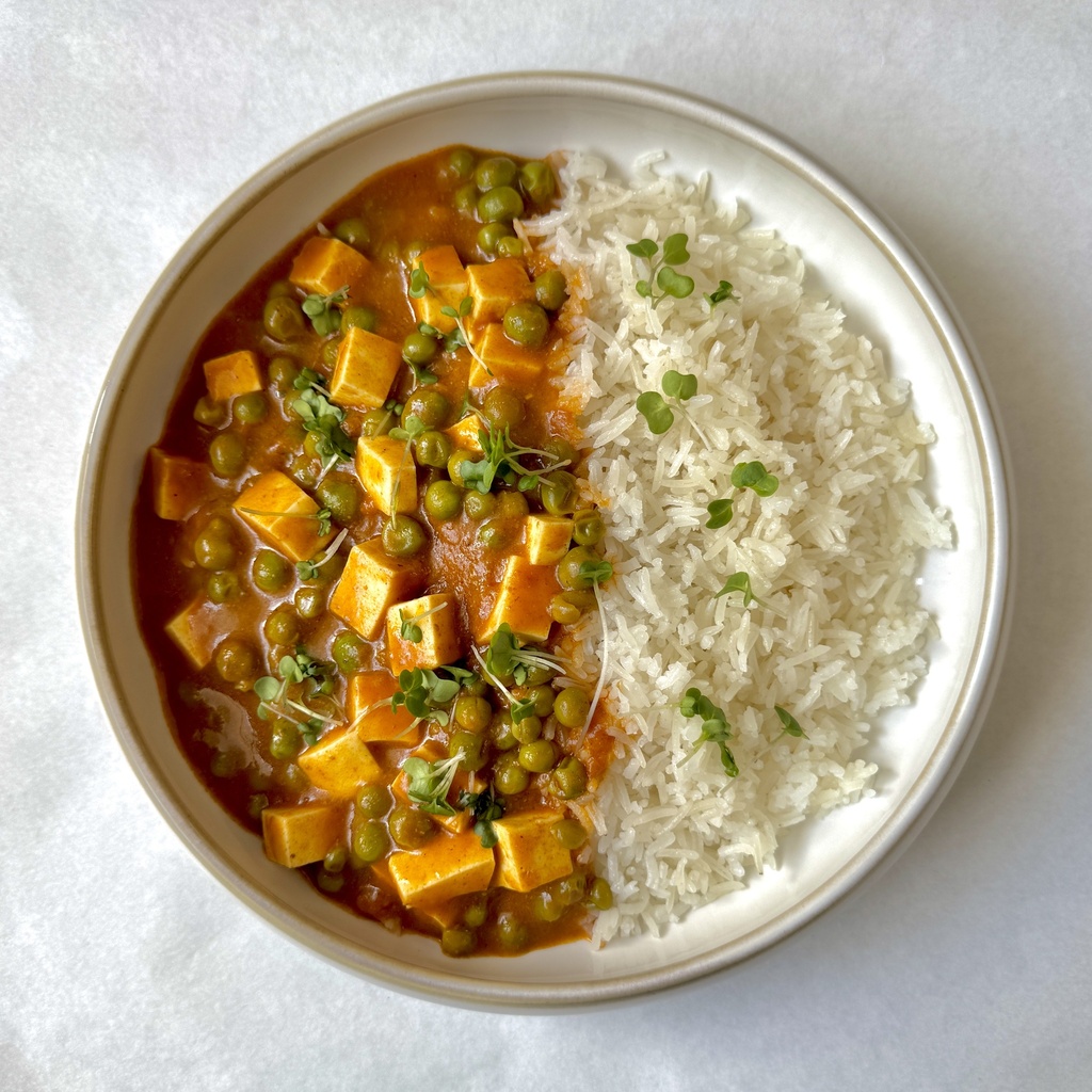 Matar Paneer with Basmati Rice 12 pack 
